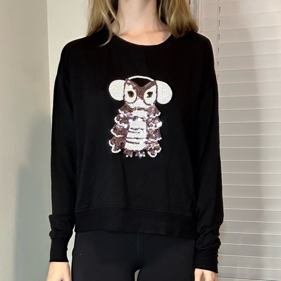 Owl sparkle sequin sweater - Picture 4 of 8